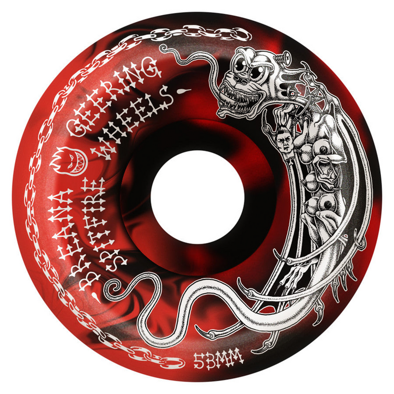 Spitfire Formula Four Breana Geering Tormentor Wheel 53mm Conical Full 99d Red/Black Swirl
