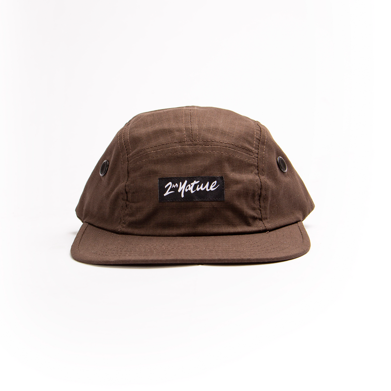 2nd Nature 5 Panel Hat Coffee Brown