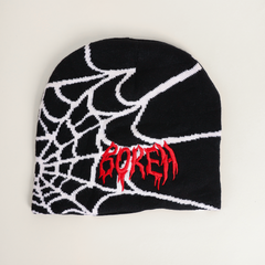 Bokeh Brand Embroidered Spider Web Beanie